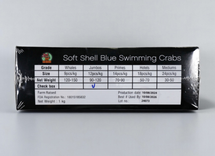 Soft Shell Blue Swimming Crabs
